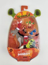 New  Shrek 2 Donkey Action Figure Santa Hat w/ roller-skate Sealed - £23.80 GBP
