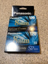 Panasonic 8MM Special Events 120 Camcorder Blank Video Tape Cassette 2-Pack - £7.45 GBP