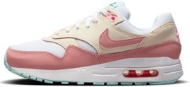 Nike Grade School Air Max 1 Running Shoes Size 6Y White/Guava ICE/Pink Spell - $145.00