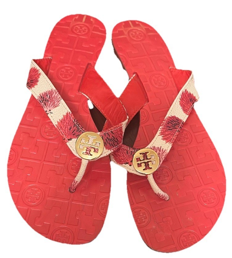 Tory Burch Thora Women’s Size 7 M Thong Flip Flops Flat Sandals - $34.65