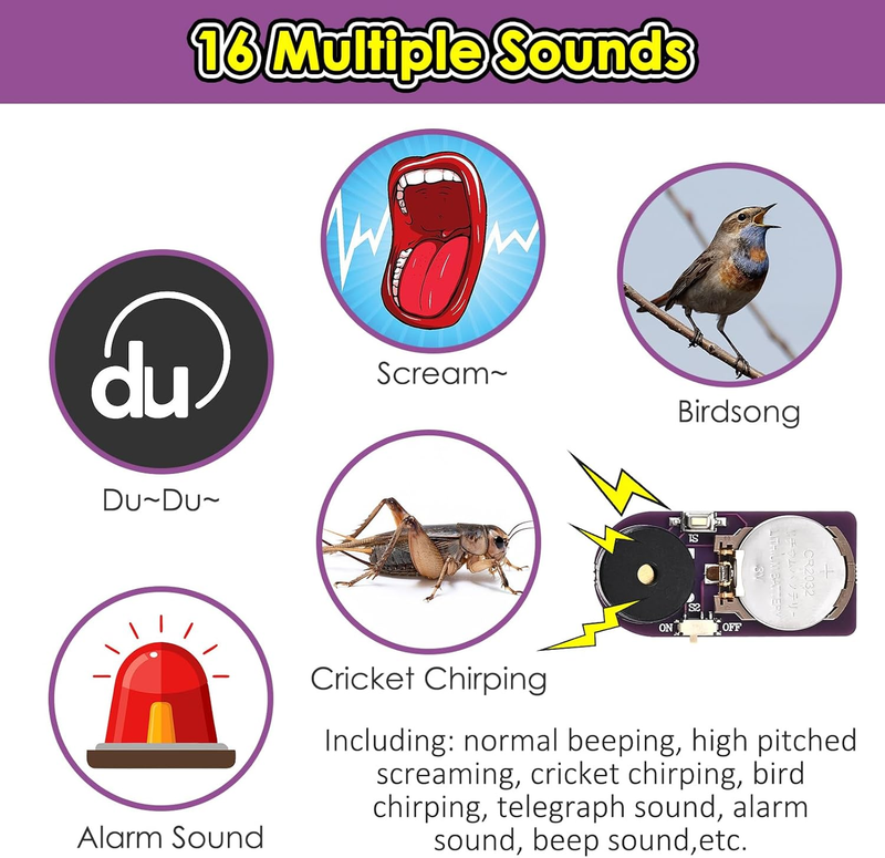 6 Pcs Cricket Noise Maker Prank, Annoyatron Cricket Chirping Pranks Stuff Kit Gi Item image 3