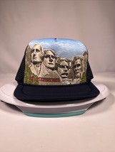 Vintage Mount Rushmore graphic Collectors Series 1 trucker Style hat snap back - £11.73 GBP