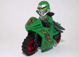 Lloyd Ninjago with Motorcycle Building Minifigure Bricks US - £7.26 GBP