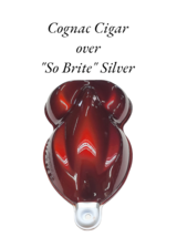 The True Candy Cognac Cigar Over Glowin&#39; So Brite Silver Wet Plus Clear Coat Kit - £290.90 GBP+