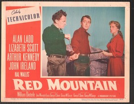 Red Mountain 11&quot;x14&quot; Lobby Card #4 Alan Ladd Arthur Kennedy Lizabeth Scott - £26.82 GBP
