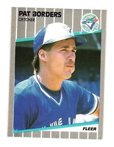 1989 Fleer #227 Pat Borders Toronto Blue Jays - £1.57 GBP