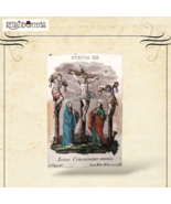 Santino Antico Iesus Consumans Omnia Statio XII Sacred Art Antique Antiques - €29,32 EUR