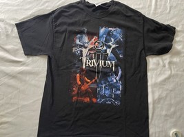 2000’s  Trivium T-Shirt L Black  Merch Graphic Tee - £11.50 GBP