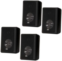 151B Indoor Outdoor 2 Way Speakers 1200 Watt Black 2 Pair Pack 151B-2Pr From - $101.05