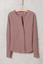 NWT ANTHROPOLOGIE CABLEKNIT BOILED WOOL BLAZER SWEATER by KNITTED &amp; KNOT... - £63.38 GBP