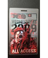 WEDNESDAY 13 - ORIGINAL MARCH OF THE DAMMED TOUR 2009 LAMINATE BACKSTAGE... - $95.00