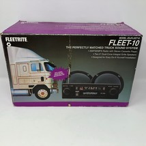 Vtg Nib Fleetrite Fleet-10 AM/FM/MPX Radio Cassette Player 2 Speakers ZDJFLEET10 - £191.51 GBP