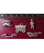 Lot of 5 Antique Victorian Sterling Silver Charms - $171.48 CAD