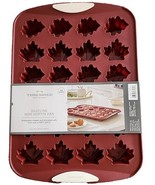 Threshold ~ Leaf Shaped ~ Silicone ~ Mini Muffin Pan ~ 24 Muffins ~ 10&quot; ... - €21,53 EUR