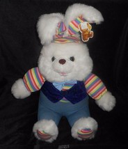 Giant Singing Moving Light Up B&B Toymaker Easter Bunny Rabbit Boy Blue 24" tall - £15.17 GBP