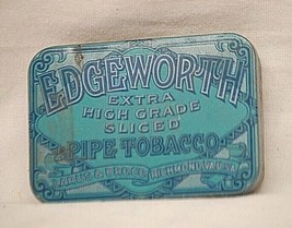 Edgeworth Blue Pipe Tobacco Tin Can Hinged Lid Richmond VA Vintage Empty e - $12.86