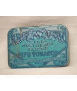 Edgeworth Blue Pipe Tobacco Tin Can Hinged Lid Richmond VA Vintage Empty e - £10.11 GBP