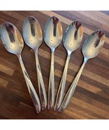 5 Oneida Community TWIN STAR Stainless TEASPOONS Atomic Vtg MCM Betty Cr... - €19,18 EUR