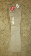 Dickies Girl&#39;s School Uniform Flare Flat Front Wide Band Khaki Size 1 Jr 28x31 - £10.09 GBP