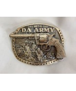 DA Army Colt 1896 Revolver Pistol ADM Solid Brass Vintage Belt Buckle - $129.02 CAD