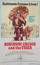 Vintage 1972 Film Poster Robinson Crusoe &amp; the Tiger, Walt Disney Award 104 x 70 - £367.70 GBP