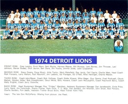 1974 DETROIT LIONS 8X10 TEAM PHOTO FOOTBALL PICTURE NFL - $4.94