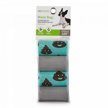 So Phresh Aqua and Light Grey Smiley Poop Dog Waste Bags, Count of 120 - $11.29