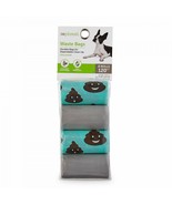 So Phresh Aqua and Light Grey Smiley Poop Dog Waste Bags, Count of 120 - $11.87