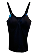 Vanity Fair Bra + Shaper Women XL Black Cami Adjustable Straps Nylon Blend - £20.71 GBP