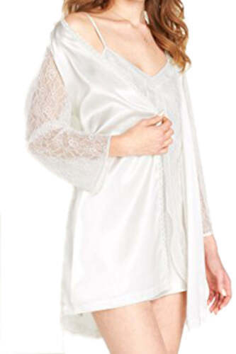Primary image for Morgan Taylor Womens Lace Sleeve Wrap Size X-Small Color Ivory