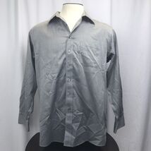 Gold Lable Men's Button-down Long Sleeve Shirt Gray Ash 17/34 - $11.79