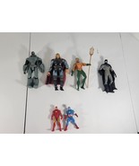 DC Marvels Lot of Action Figures Cyborg Thor Aquaman Batman Flash Playse... - $21.99