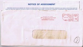 Canada Letter Cover Town Of Newmarket Tax Assessment 1969 - $2.11