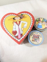 Mary Englebreit trinket box set Valentine Have a Heart Have your Cake Party Girl - $47.00