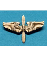 WWII, ARMY AIR CORPS, AVIATION CADET, OVERSEAS CAP WING BADGE 1-3/4” - $29.70