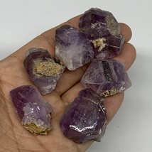 90.8g,1.2&quot;-1.4&quot;, 6pcs, Natural Amethyst Crystal Rough Mineral Specimens, B11717 - £17.43 GBP