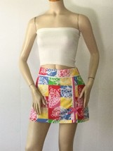 LILLY PULITZER Cotton Multicolor Turtles Print Skort/Skirt (Size 8) - £35.93 GBP