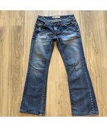 BKE Denim Stella Women&#39;s 28x33.5 Medium Wash Bootcut Distressed Western ... - $601.08 MXN