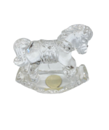 Vintage 24% Lead Crystal, Princess House Germany Rocking Horse - $23.74