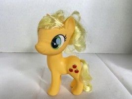 My Little Pony MLP Applejack 6in Figure Toy Brushable Hair Yellow Hasbro - £15.58 GBP