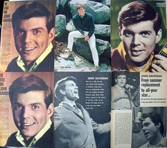 JOHN DAVIDSON ~ 24 Vintage Color, B&amp;W Clippings, Articles, PIN-UPS frm 1964-1972 - £5.33 GBP