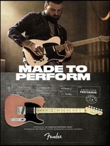 Fender American Performer Series Telecaster guitar advertisement 2019 ad print A - £3.31 GBP