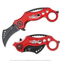 7.5&quot; Tactical Karambit Spring Assisted Folding Rip Knife W/ Glass Breake... - $183.38 MXN