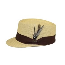 Men's LEGIONNAIRE Codet Cap Straw Hat Telescope Crown LGS702 Natural image 6