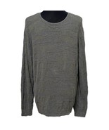 Lucky Brand Olive Green Textured Pullover Crew Neck Sweater Medium 90s G... - $36.99