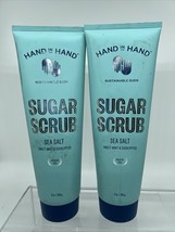 (2) Hand in Hand Sugar Scrub Gentle Exfoliation Face &amp; Body Wash  9oz - $238.82 MXN