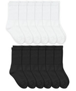 Top Flite Mens Womens Sport Cushion Ribbed Cotton Athletic Crew Socks 6 PK - $27.42 CAD