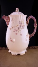 Antique French Chocolate pot - French  shell design Teapot - Limoges signed Coff - £115.63 GBP