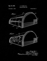 Airplane Hangar Door Patent Print - Black Matte - £6.34 GBP+
