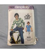 Vintage Sewing Pattern Simplicity 7824 Boys Casual Shirt Size 10 - $7.99